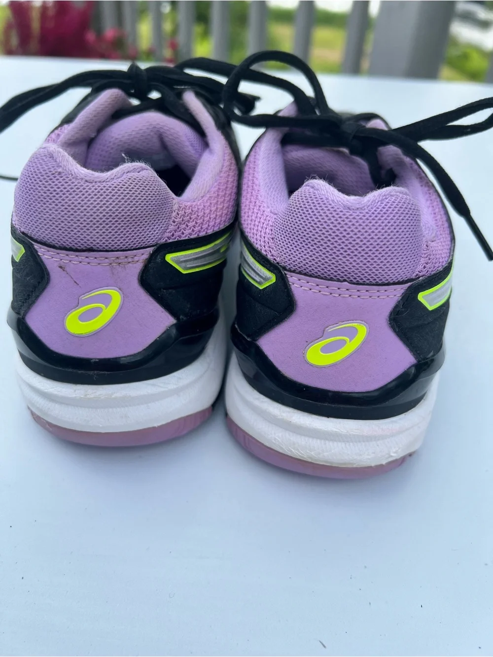 ASICS Gel Revolution Athletic in Purple, Black and Neon Yellow Women’s 9.5
